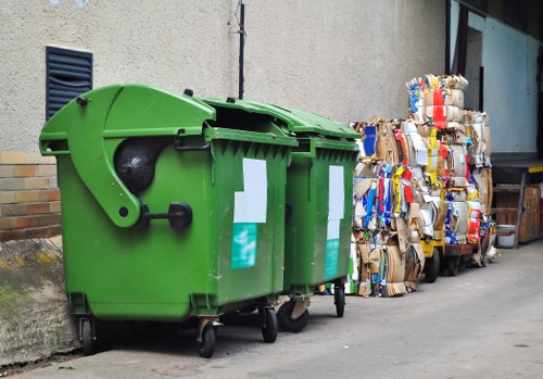 Professional furniture disposal service in action